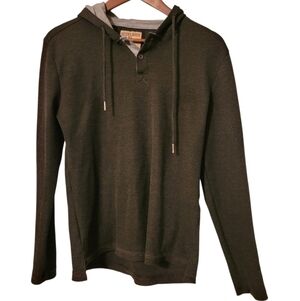 Hudson & Barrow NYC Waffle Knit Hooded Sweater Size Medium